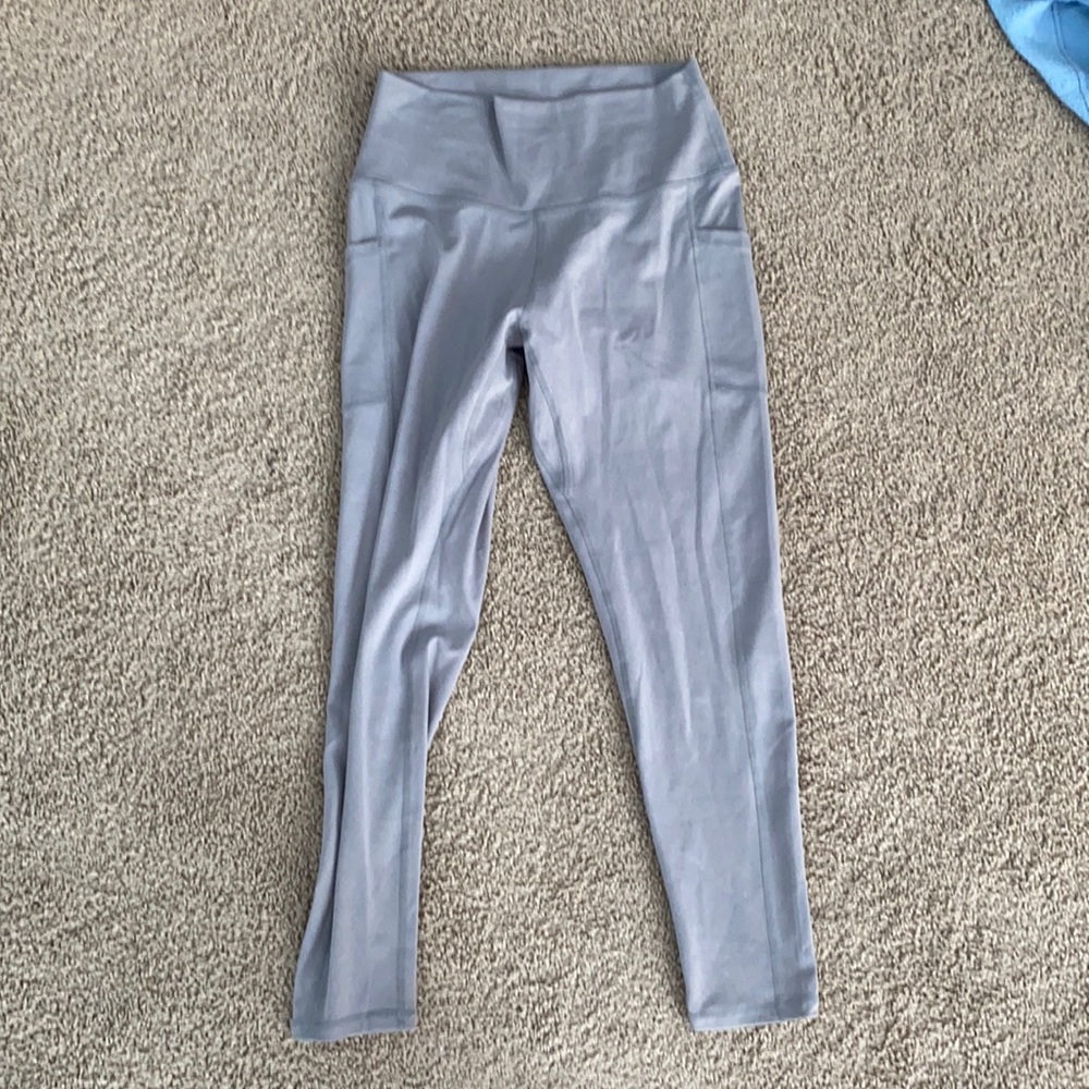 Cropped Athletic Leggings With Pockets